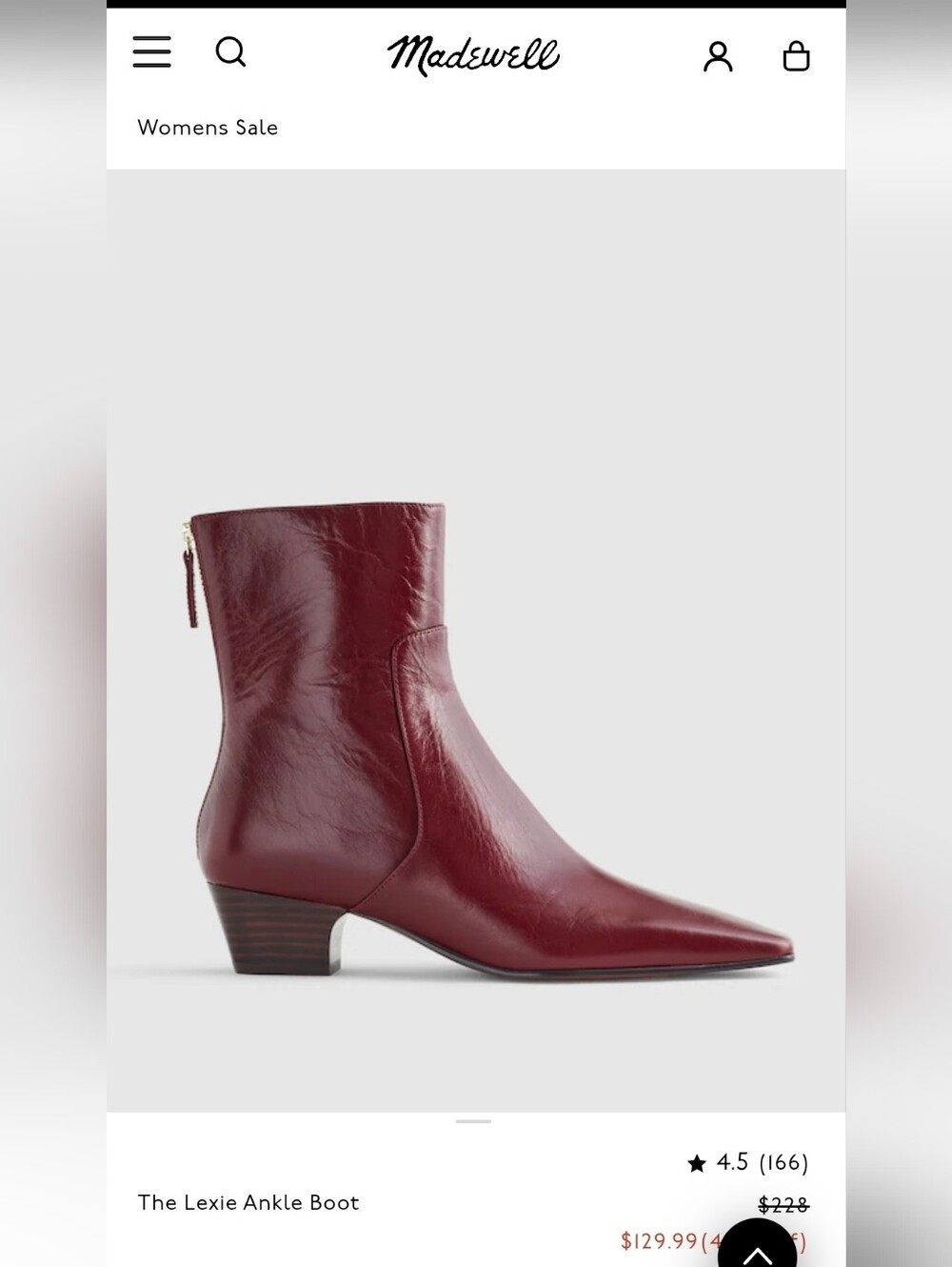 Sz 9.5 Madewell Lexi Ankle Boot - Picture 8 of 9